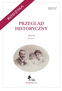 Przegląd Historyczny, rok 2012, nr 4