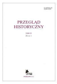 Przegląd Historyczny, rok 2013, nr 1