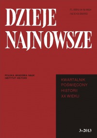 Dzieje Najnowsze, rok 2013, nr 3