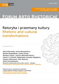 Forum Artis Rhetoricae Nr 2, kwiecień - czerwiec, rok 2011