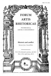 Forum Artis Rhetoricae Nr 2 (33), kwiecień-czerwiec, rok 2013