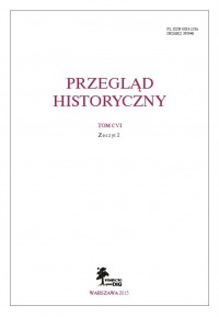 Przegląd Historyczny, rok 2015, nr 2
