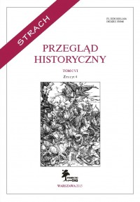 Przegląd Historyczny, rok 2015, nr 4