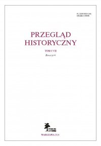 Przegląd Historyczny, rok 2016, nr 4