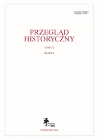 Przegląd Historyczny, rok 2019, nr 1