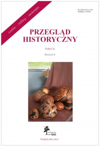 Przegląd Historyczny, rok 2019, nr 4