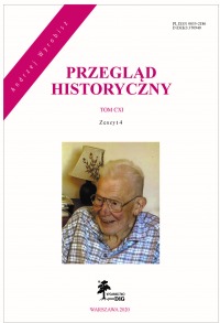 Przegląd Historyczny rok 2020 nr 4