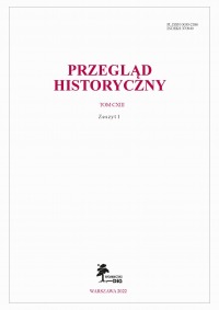 Przegląd Historyczny 2022 nr 1