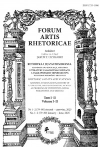 FORUM ARTIS RHETORICAE Nr 1–2 (79–80) styczeń – czerwiec 2025