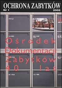 Ochrona Zabytków, rok 2002, nr 1