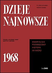 Dzieje Najnowsze, rok 2008, nr 1