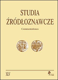 Studia Źródłoznawcze, tom 45