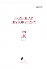 Przegląd Historyczny, rok 2009, nr 1