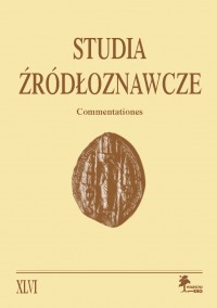 Studia Źródłoznawcze, tom 46