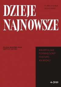 Dzieje Najnowsze, rok 2010, nr 4