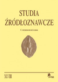 Studia Źródłoznawcze, tom 48