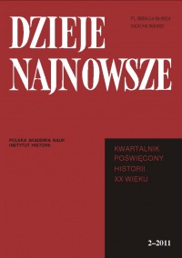Dzieje Najnowsze, rok 2011, nr 2