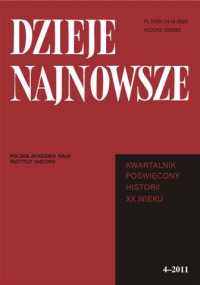 Dzieje Najnowsze, rok 2011, nr 4